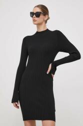 Calvin Klein rochie culoarea negru, mini, mulata 9BYX-SUD1DG_99X