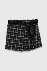 Sisley pantaloni scurți din amestec de lână pentru copii culoarea gri, modelator, talie reglabila 9BYX-SZG00D_90X