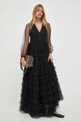 TWINSET rochie culoarea negru, maxi, evazati 9BYX-SUD0TF_99X