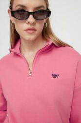 Superdry bluza femei, culoarea roz, neted 9BYX-BLD0TM_30X