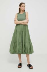 DEHA rochie culoarea verde, midi, evazati PPYX-SUD2DR_97X