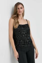 Luisa Spagnoli bluza culoarea negru, cu imprimeu 9BYX-TSD0W8_99X