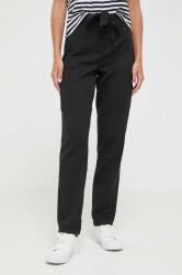 Medicine pantaloni femei, culoarea negru, fason chinos, medium waist ZBYX-SPD030_99X