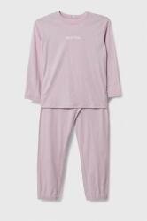 United Colors of Benetton pijamale de bumbac pentru copii culoarea roz, cu imprimeu 9BYX-BIK00M_03X