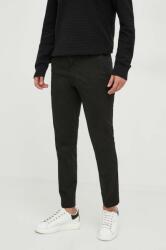 Liu Jo pantaloni barbati, culoarea negru, cu fason cargo 9BYX-SPM0CS_99X