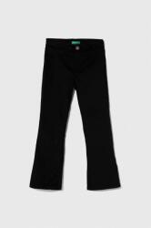 Benetton pantaloni copii culoarea negru, neted 9BYX-SPG02B_99X