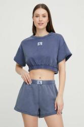 Calvin Klein tricou din bumbac culoarea albastru marin PPYX-BUD03E_59X (KW0KW02088.PPYX)