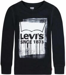 Levi's longsleeve din bumbac pentru copii culoarea negru, cu imprimeu 9BYX-BUK04T_99X