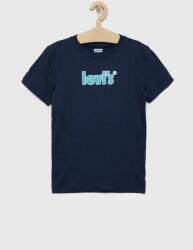 Levi's tricou de bumbac pentru copii culoarea albastru marin, cu imprimeu 9BYY-TSB08C_59X