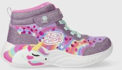 Skechers sneakers din piele UNICORN DREAMS culoarea violet 9BYX-OBG18P_45X