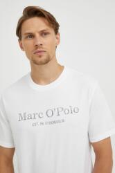 Marc O'Polo tricou din bumbac culoarea alb, cu imprimeu 99KK-TSM0H8_00X