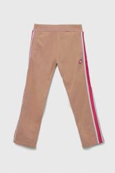 Guess pantaloni de trening din bumbac pentru copii culoarea roz, cu imprimeu 9BYX-SPG00H_30X