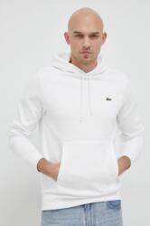 Lacoste bluză bărbați, culoarea alb, cu glugă, uni SH9623-031 9BYY-BLM0SD_00X