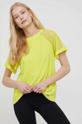 DKNY bluza femei, culoarea galben, neted PPYY-BDD094_11X