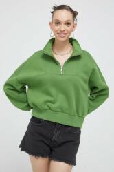 Abercrombie & Fitch bluza femei, culoarea verde, neted PPYX-BLD0A8_91X