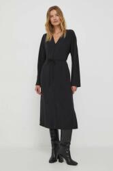 Calvin Klein rochie culoarea negru, midi, oversize 9BYX-SUD1DI_99X
