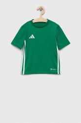 Adidas tricou copii TABELA 23 JSY culoarea verde, modelator PPYX-TSB026_77X