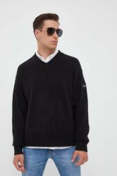 Calvin Klein pulover din amestec de lana barbati, culoarea negru 9BYX-SWM0J3_99X