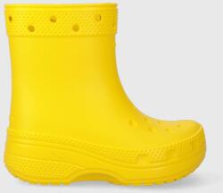 Crocs cizme copii culoarea galben 9BYX-OBK16O_11X
