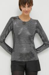 Sisley bluza femei, culoarea argintiu, modelator 9BYX-BUD09S_SLV