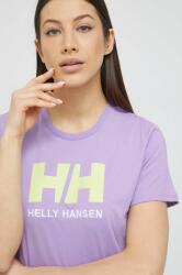 Helly Hansen tricou din bumbac culoarea violet 34112-001 PPYK-TSD18L_40X