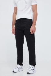 Calvin Klein pantaloni barbati, culoarea negru, drept 9BYX-SPM0M9_99X
