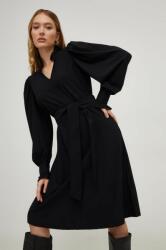 ANSWEAR rochie culoarea negru, mini, drept BMYX-SUD0DH_99X