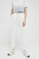 Calvin Klein Performance pantaloni de antrenament Essentials culoarea alb, neted PPYX-SPD0OY_00X
