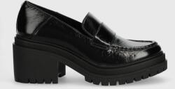 MICHAEL Michael Kors pantofi de piele Rocco culoarea negru, cu toc drept, 40F3RCMP1L 9BYX-OBD1KW_99X