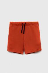 United Colors of Benetton pantaloni scurti din bumbac culoarea portocaliu, neted, talie reglabila PPYX-SZK011_22X