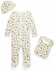 Ralph Lauren set de bumbac pentru bebelusi culoarea bej 9BYX-DKK057_12X