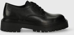 Marc O'Polo pantofi de piele femei, culoarea negru, cu platforma, 30817213401134 MM2M3041 9BYX-OBD3P2_99X