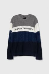 Giorgio Armani pulover de lână pentru copii culoarea gri 9BYX-SWB02L_90X