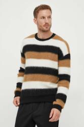 HUGO BOSS pulover din amestec de lana barbati, culoarea negru 9BYX-SWM0E4_99X