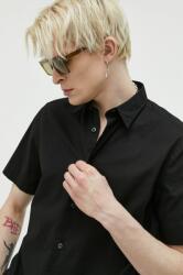 HUGO BOSS cămașă bărbați, culoarea negru, cu guler clasic, regular 50475668 PPYX-KDM0NN_99X