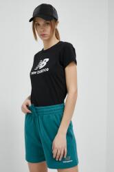 New Balance tricou din bumbac culoarea negru WT31546BK-6BK PPYX-TSD26M_99X (WT31546BK)