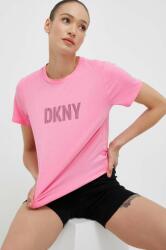 DKNY tricou femei, culoarea roz 9BYY-TSD06K_30C