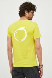 Trussardi tricou din bumbac culoarea galben, cu imprimeu PPYX-TSM23S_11X