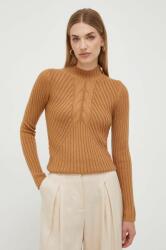 LIU JO pulover din amestec de lana femei, culoarea maro, cu turtleneck 9BYX-SWD0BT_84X