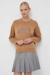 LIU JO pulover din amestec de lana femei, culoarea maro, light 9BYX-SWD0C1_88A