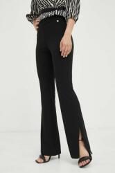 Liu Jo pantaloni femei, culoarea negru, evazati, high waist 9BYX-SPD0F9_99X