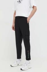 Calvin Klein pantaloni barbati, culoarea negru, mulata 9BYX-SPM0LS_99X