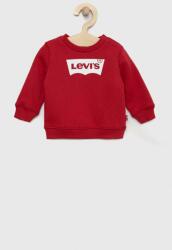 Levi's hanorac de bumbac pentru copii culoarea rosu, cu imprimeu 9BYY-BLB0IG_33X