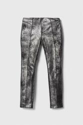 GUESS pantaloni copii culoarea argintiu, neted 9BYX-LGG060_SLV