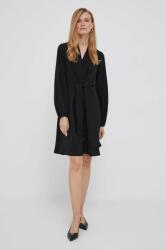 DKNY rochie culoarea negru, mini, mulata 9BYX-SUD1FB_99X