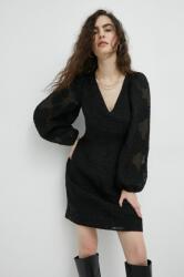 Samsøe Samsøe rochie culoarea negru, mini, drept PPYX-SUD09K_99X