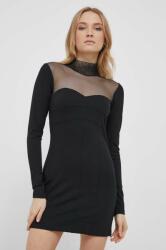 Sisley rochie culoarea negru, mini, evazati 9BYX-SUD14R_99X