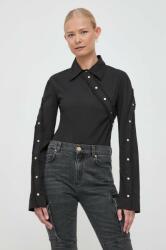 PINKO bluza femei, culoarea negru, neted 9BYX-KDD0C1_99X