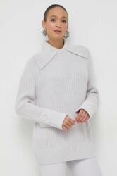 Patrizia Pepe pulover din amestec de lana femei, culoarea gri, călduros 9BYX-SWD14L_09X