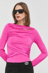 Victoria Beckham longsleeve femei, culoarea roz PPYX-BUD01U_43X